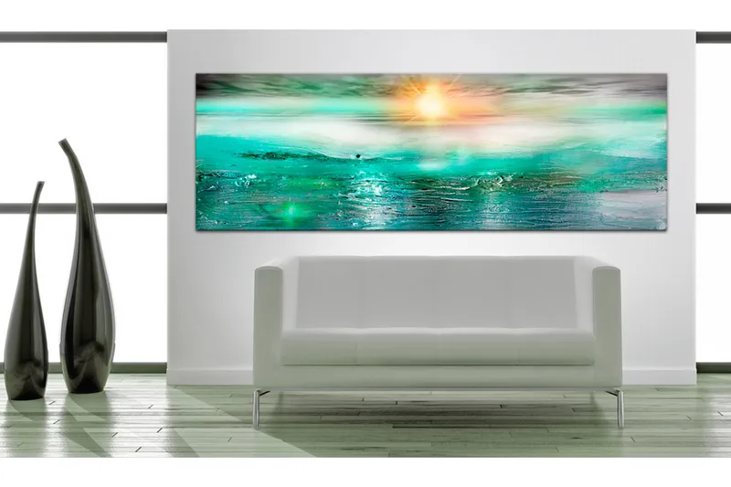 Bilde Sapphire Sea 120x40 - Artgeist sp. z o. o. - Innredning - Bilder & kunst - Lerretsbilder