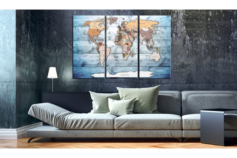 Bilde Sapphire Travels 120x80 - Artgeist sp. z o. o. - Innredning - Bilder & kunst - Lerretsbilder