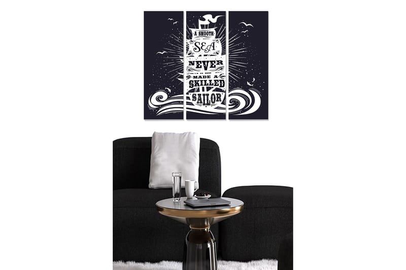 Bilde Sayings 3-pk Flerfarget, 22x05 cm