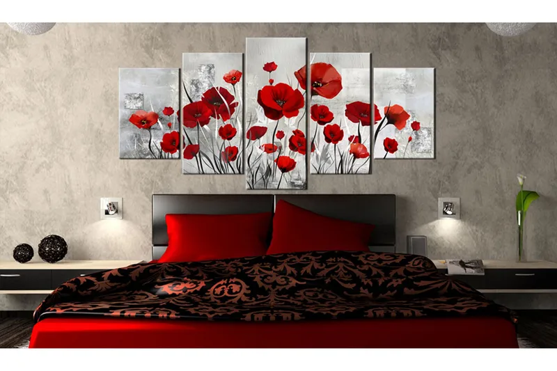 Bilde Scarlet Cloud 100x50 - Artgeist sp. z o. o. - Innredning - Bilder & kunst - Lerretsbilder