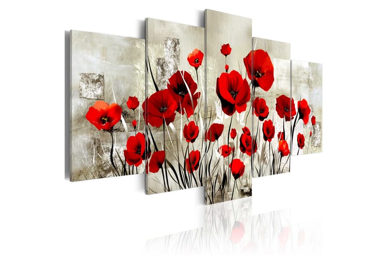 Bilde Scarlet Field 100x50 - Artgeist sp. z o. o. - Innredning - Bilder & kunst - Lerretsbilder