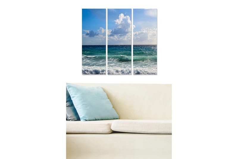 Bilde Scenic 3-pk Flerfarget - 22x05 cm - Innredning - Bilder & kunst - Lerretsbilder