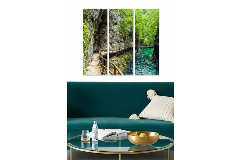 Bilde Scenic 3-pk Flerfarget - 22x05 cm - Innredning - Bilder & kunst - Lerretsbilder