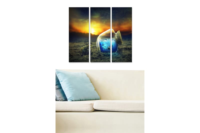 Bilde Scenic 3-pk Flerfarget - 22x05 cm - Innredning - Bilder & kunst - Lerretsbilder