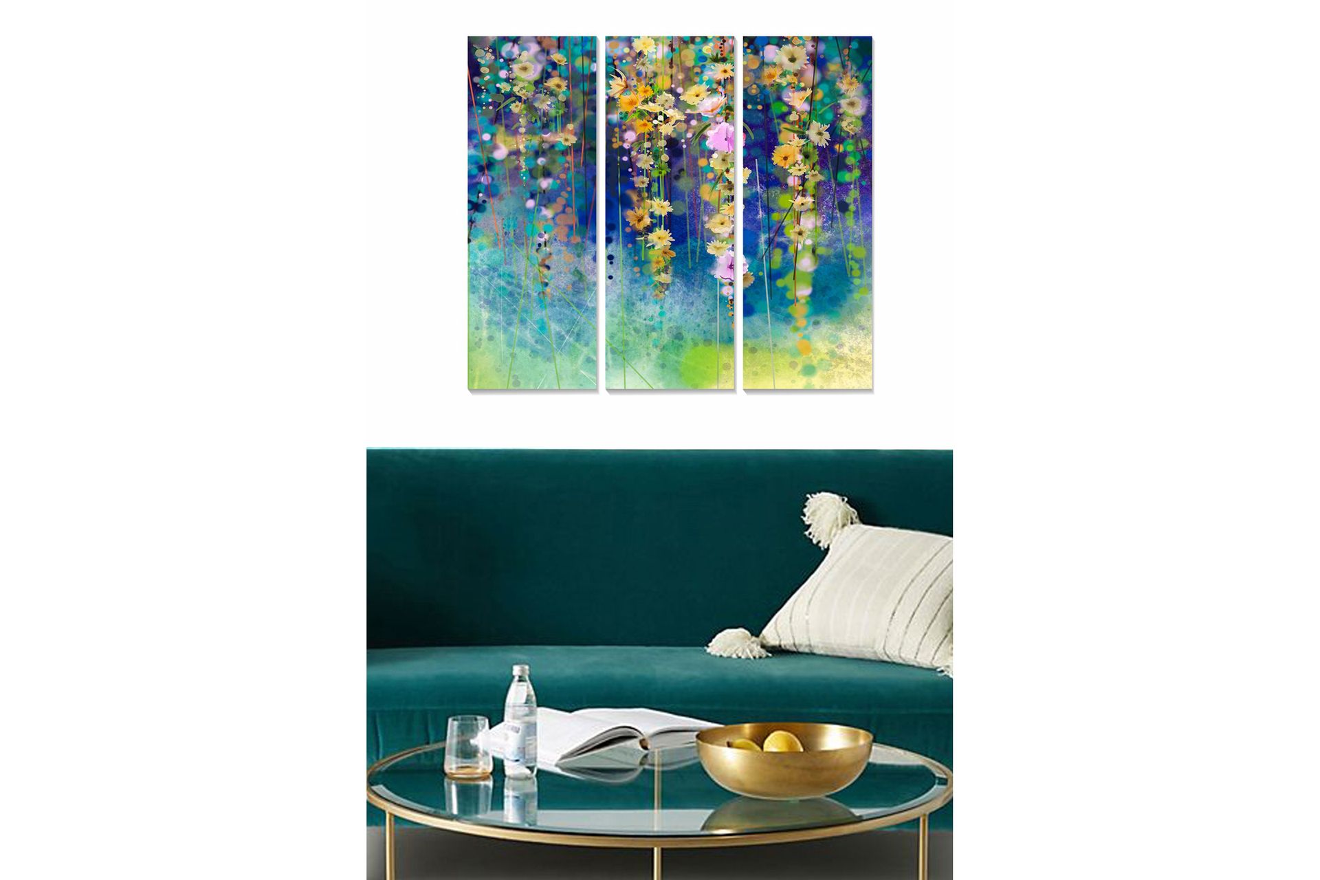 Bilde Scenic 3-pk Flerfarget - 22x05 cm - Innredning - Bilder & kunst - Lerretsbilder