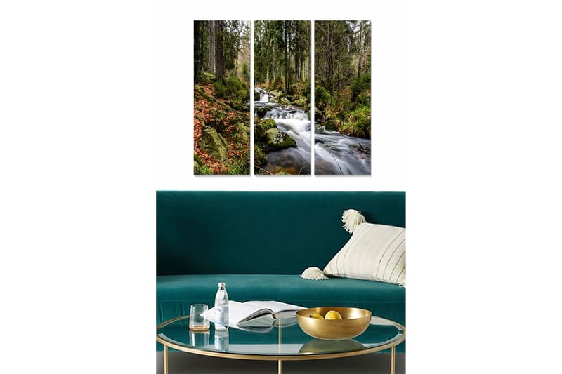 Bilde Scenic 3-pk Flerfarget - 22x05 cm - Innredning - Bilder & kunst - Lerretsbilder