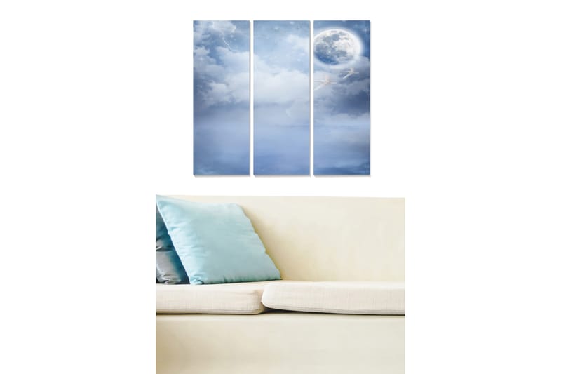 Bilde Scenic 3-pk Flerfarget - 22x05 cm - Innredning - Bilder & kunst - Lerretsbilder