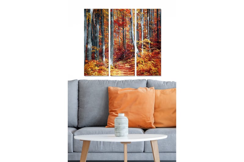 Bilde Scenic 3-pk Flerfarget - 22x05 cm - Innredning - Bilder & kunst - Lerretsbilder
