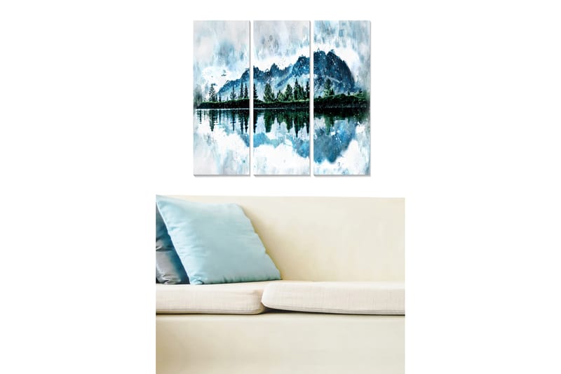 Bilde Scenic 3-pk Flerfarget - 22x05 cm - Innredning - Bilder & kunst - Lerretsbilder