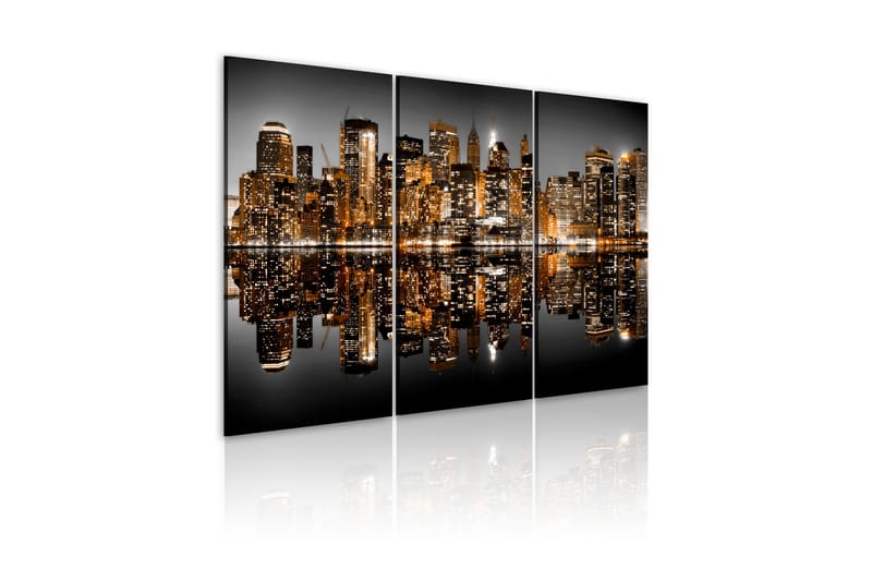 Bilde Sea Of Lights Nyc 60x40 - Artgeist sp. z o. o. - Innredning - Bilder & kunst - Lerretsbilder