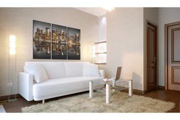 Bilde Sea Of Lights Nyc 60x40 - Artgeist sp. z o. o. - Innredning - Bilder & kunst - Lerretsbilder