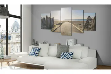 Bilde Sea Promenade 200x100 - Artgeist sp. z o. o. - Innredning - Bilder & kunst - Lerretsbilder