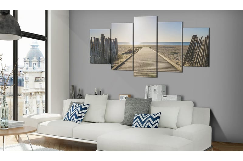 Bilde Sea Promenade 200x100 - Artgeist sp. z o. o. - Innredning - Bilder & kunst - Lerretsbilder