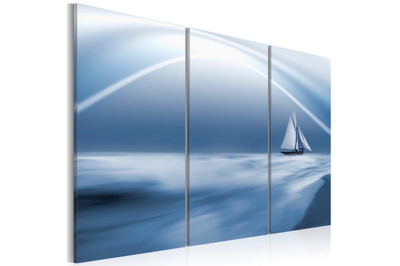 Bilde Seiling Blant Skyene 120x80 - Artgeist sp. z o. o. - Innredning - Bilder & kunst - Lerretsbilder