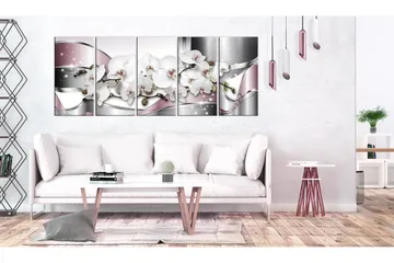 Bilde Shiny Orchids 200x80 - Artgeist sp. z o. o. - Innredning - Bilder & kunst - Lerretsbilder