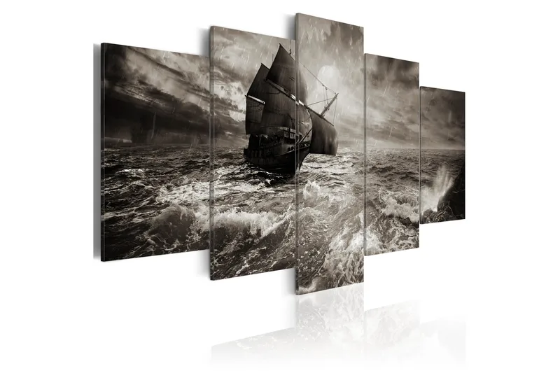 Bilde Ship In A Storm 100x50, Artgeist sp. z o. o.