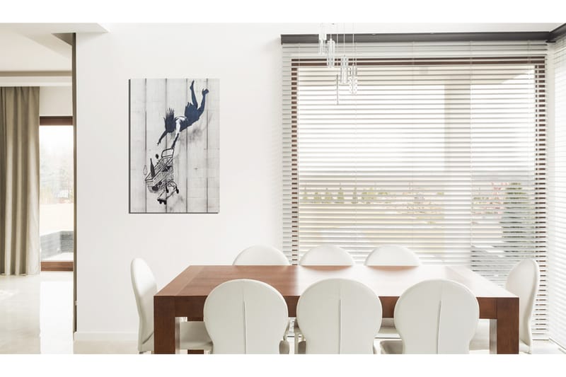 Bilde Shop Til You Drop By Banksy 60x90 - Artgeist sp. z o. o. - Innredning - Bilder & kunst - Lerretsbilder