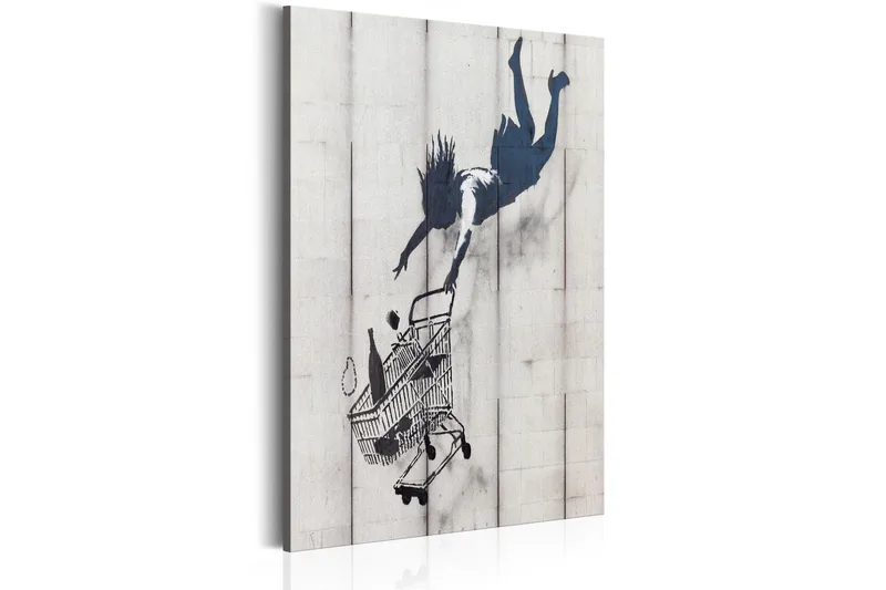 Bilde Shop Til You Drop By Banksy 60x90 - Artgeist sp. z o. o. - Innredning - Bilder & kunst - Lerretsbilder