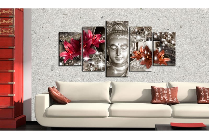 Bilde Silver Contemplation 100x50 - Artgeist sp. z o. o. - Innredning - Bilder & kunst - Lerretsbilder