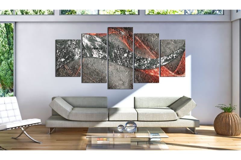 Bilde Silver Fire 200x100 - Artgeist sp. z o. o. - Innredning - Bilder & kunst - Lerretsbilder
