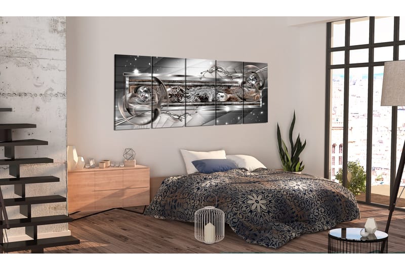 Bilde Silver Shine 225x90 - Artgeist sp. z o. o. - Innredning - Bilder & kunst - Lerretsbilder