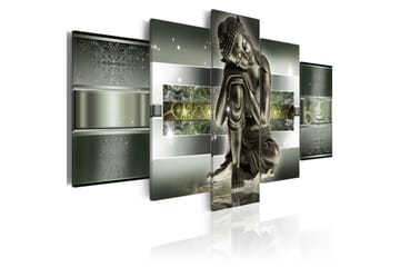 Bilde Sleeping Buddha In Greens 100x50