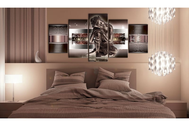 Bilde Sleeping Buddha In Reds 200x100 - Artgeist sp. z o. o. - Innredning - Bilder & kunst - Lerretsbilder