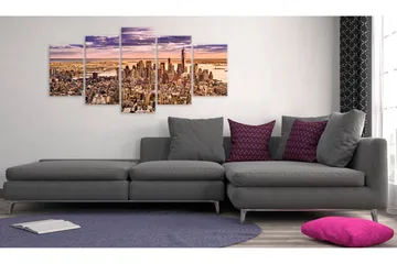 Bilde Sleeplessness In New York 200x100 - Artgeist sp. z o. o. - Innredning - Bilder & kunst - Lerretsbilder