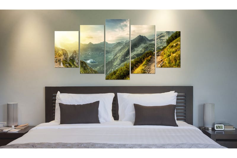 Bilde Slovak Mountain Landscape 100x50 - Artgeist sp. z o. o. - Innredning - Bilder & kunst - Lerretsbilder