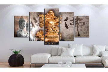 Bilde Smile To Buddha! 200x100 - Artgeist sp. z o. o. - Innredning - Bilder & kunst - Lerretsbilder