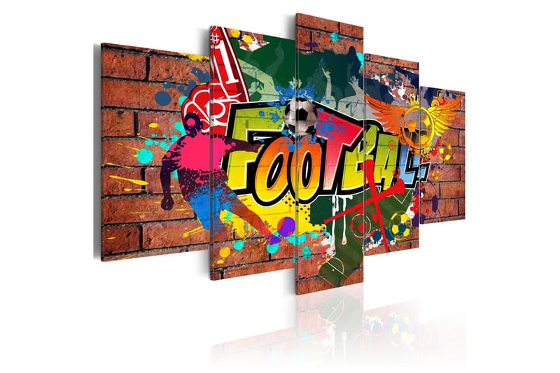 Bilde Soccer Graffiti 100x50, Artgeist sp. z o. o.