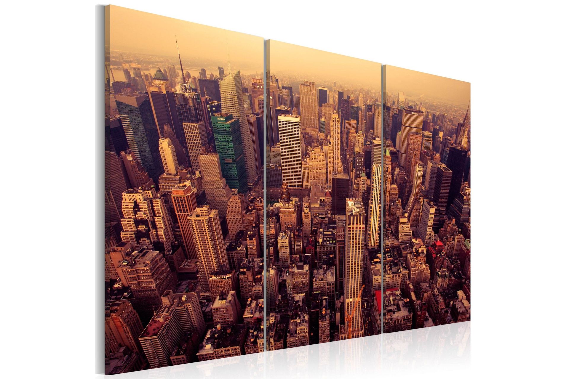 Bilde Solnedgang Over New York 120x80 - Artgeist sp. z o. o.