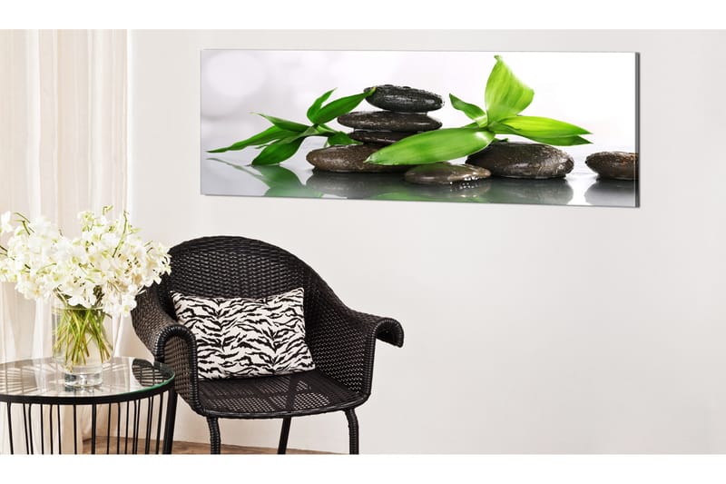 Bilde Spa Bamboo And Stones 120x40 - Artgeist sp. z o. o. - Innredning - Bilder & kunst - Lerretsbilder