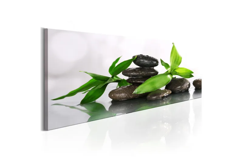 Bilde Spa Bamboo And Stones 120x40 - Artgeist sp. z o. o. - Innredning - Bilder & kunst - Lerretsbilder