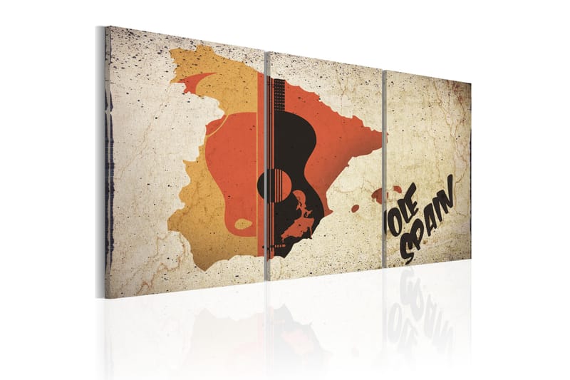 Bilde Spania Gitar Og Flamenco 60x30 - Artgeist sp. z o. o. - Innredning - Bilder & kunst - Lerretsbilder
