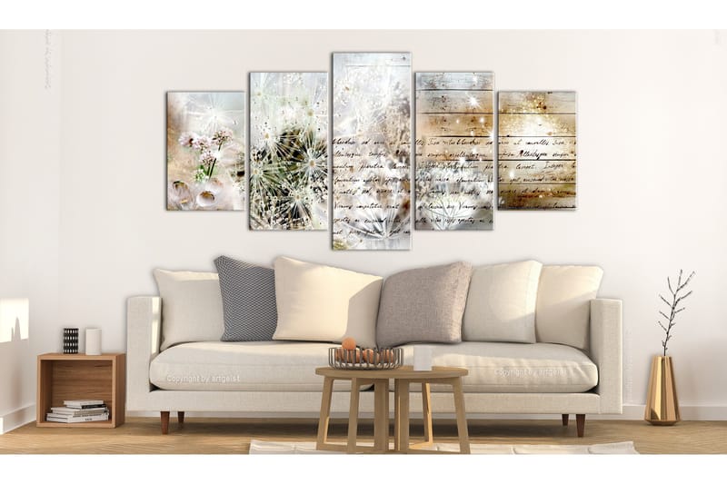 Bilde Starry Dandelions Ii 200x100 - Artgeist sp. z o. o. - Innredning - Bilder & kunst - Lerretsbilder