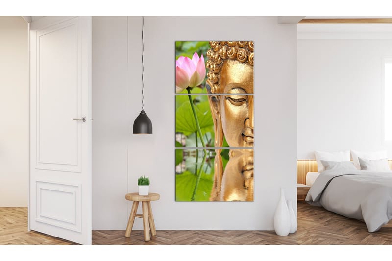 Bilde Statue With A Flower 30x60 - Artgeist sp. z o. o. - Innredning - Bilder & kunst - Lerretsbilder