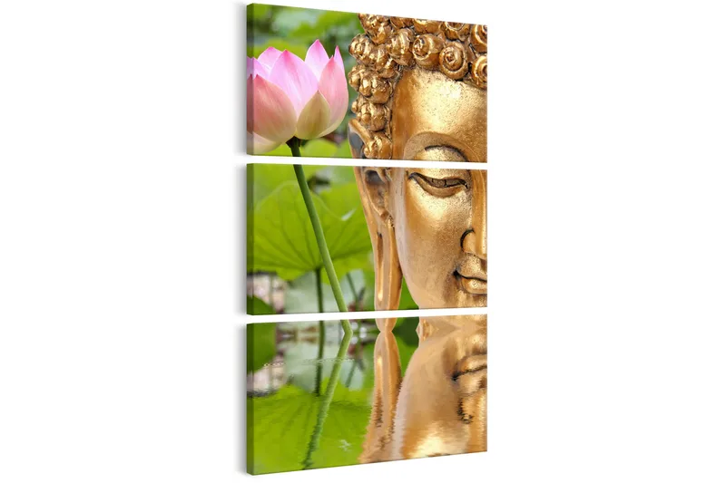 Bilde Statue With A Flower 30x60 - Artgeist sp. z o. o. - Innredning - Bilder & kunst - Lerretsbilder