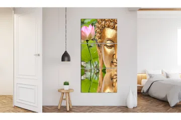 Bilde Statue With A Flower 60x120 - Artgeist sp. z o. o. - Innredning - Bilder & kunst - Lerretsbilder