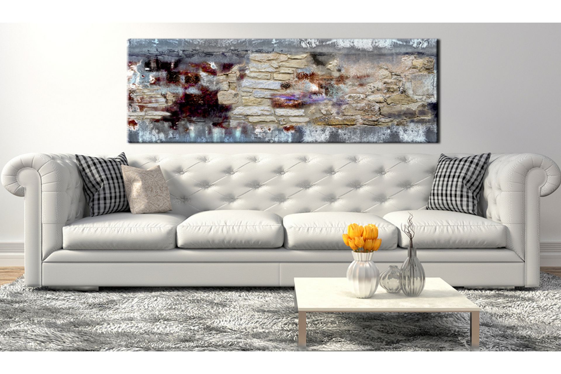Bilde Stony Time 135x45 - Artgeist sp. z o. o. - Innredning - Bilder & kunst - Lerretsbilder