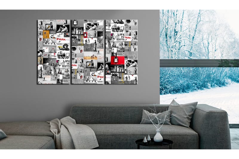 Bilde Street Art Banksy Iii 120x80 - Artgeist sp. z o. o. - Innredning - Bilder & kunst - Lerretsbilder