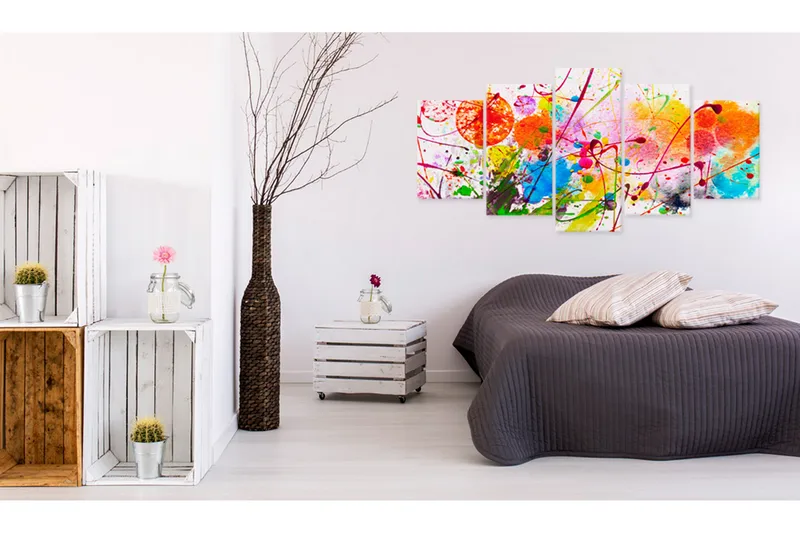 Bilde Summer Of Colours 200x100 - Artgeist sp. z o. o. - Innredning - Bilder & kunst - Lerretsbilder