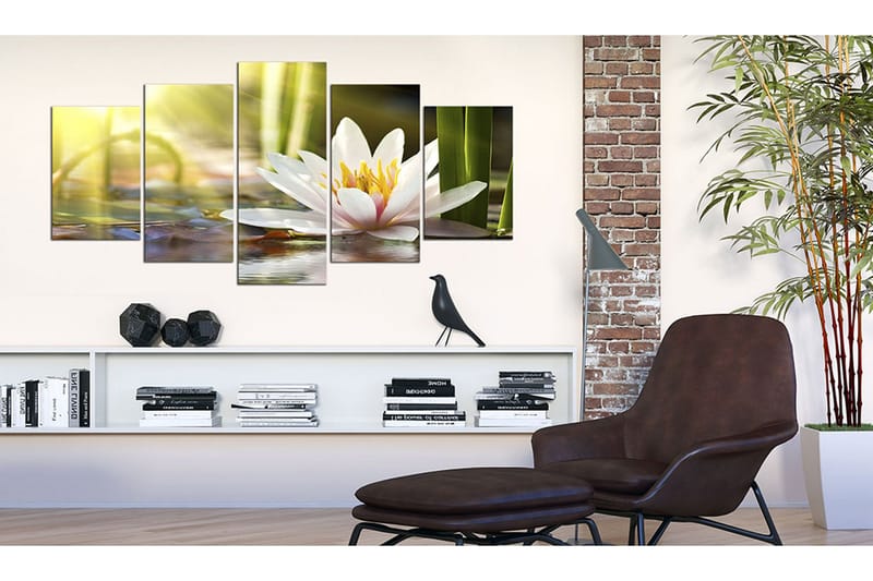 Bilde Sunny Lotus 100x50 - Artgeist sp. z o. o. - Innredning - Bilder & kunst - Lerretsbilder