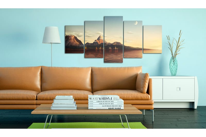 Bilde Sunrise Fjellene 100x50 - Artgeist sp. z o. o. - Innredning - Bilder & kunst - Lerretsbilder