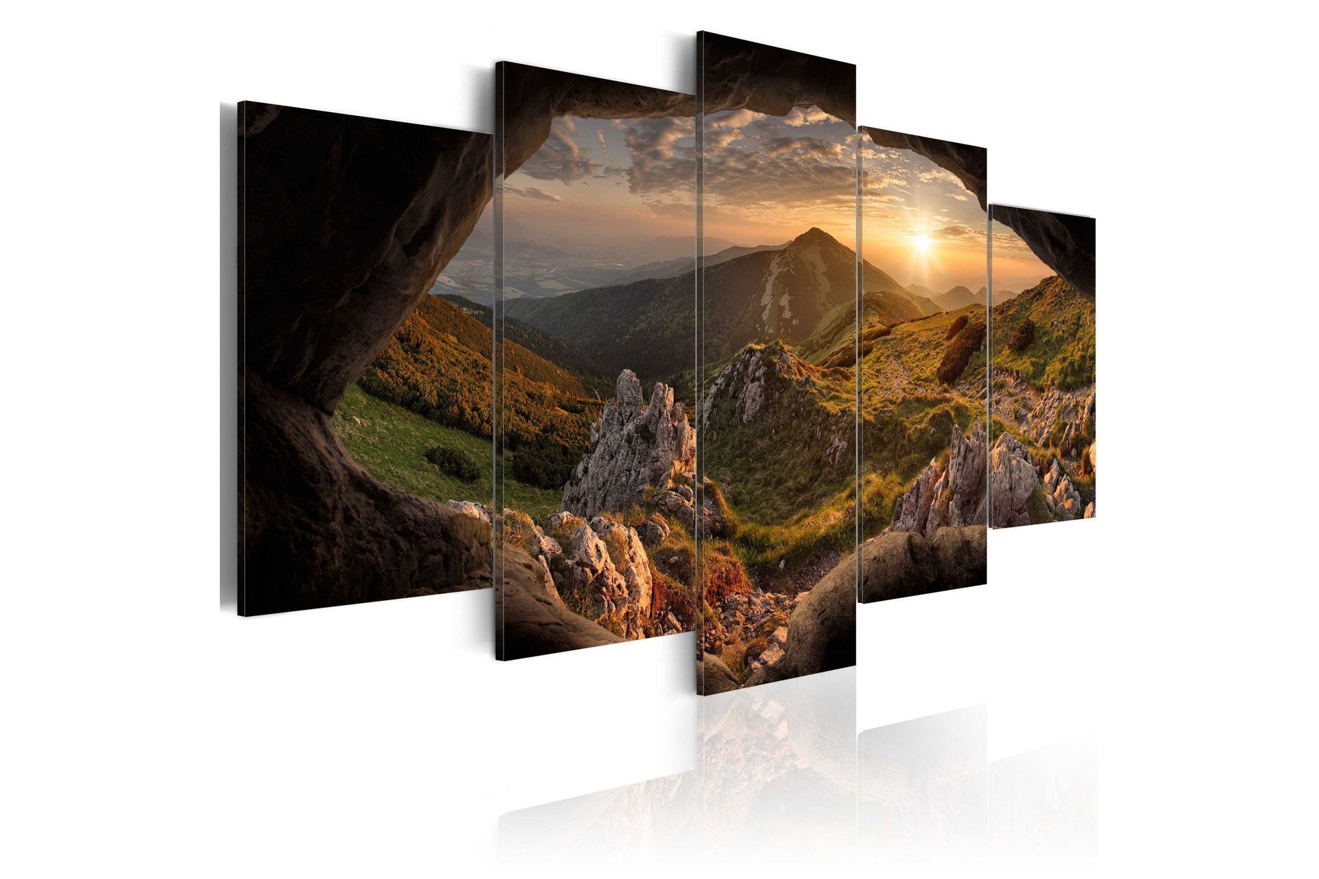 Bilde Sunset In The Valley 100x50 - Artgeist sp. z o. o.