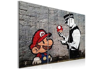 Bilde Super Mario Mushroom Cop By Banksy 90x60