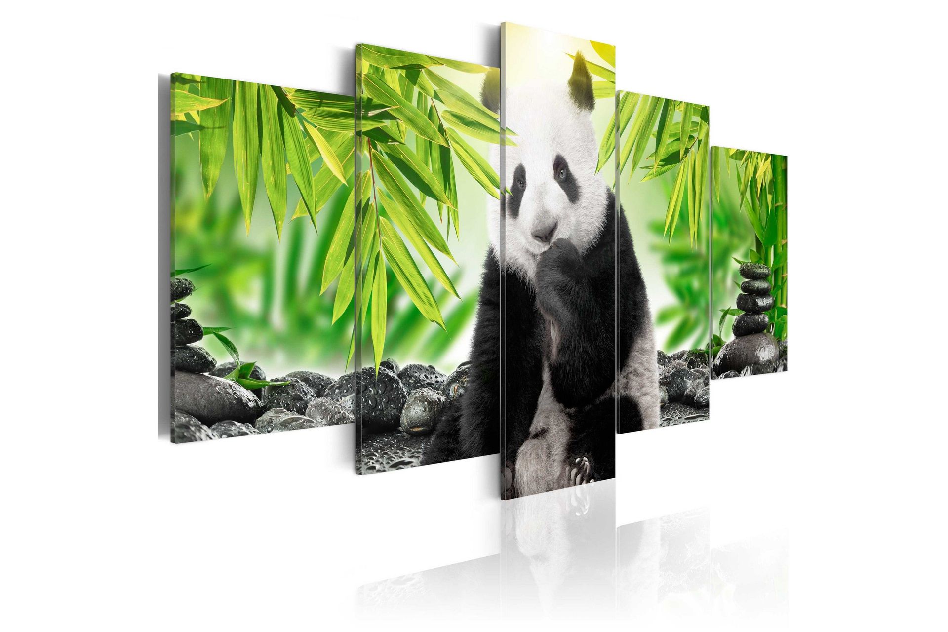 Bilde Sweet Little Panda 100x50 - Artgeist sp. z o. o.