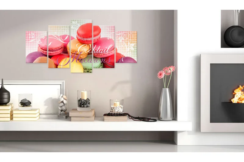 Bilde Sweet Macarons 100x50 - Artgeist sp. z o. o. - Innredning - Bilder & kunst - Lerretsbilder