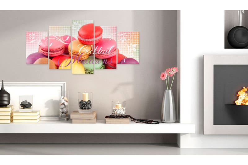 Bilde Sweet Macarons 100x50 - Artgeist sp. z o. o. - Innredning - Bilder & kunst - Lerretsbilder