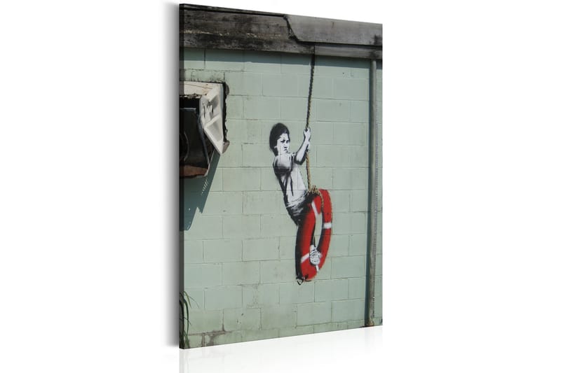 Bilde Swinger New Orleans Banksy 60x90 - Artgeist sp. z o. o. - Innredning - Bilder & kunst - Lerretsbilder